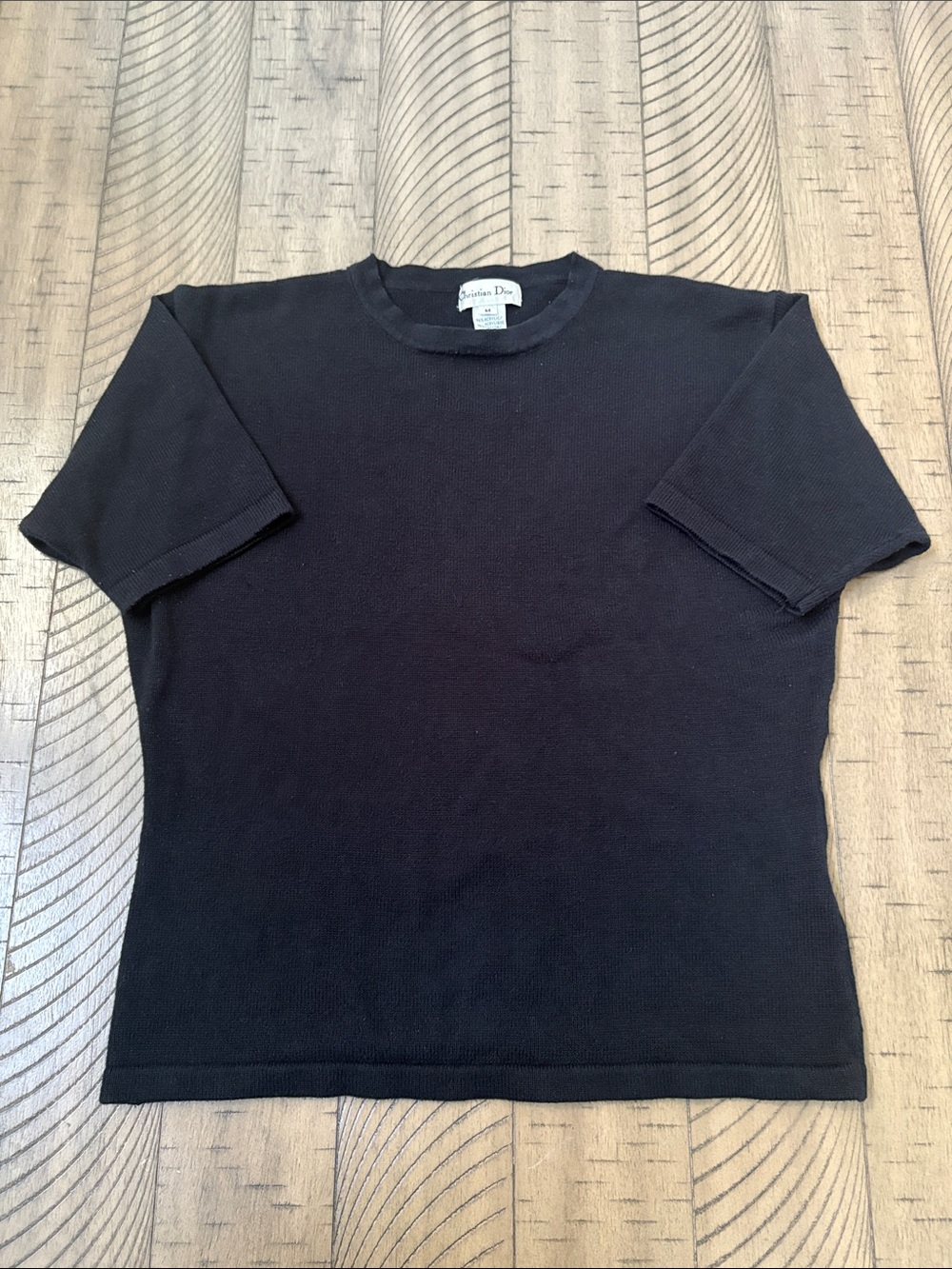 Dior Black Short-Sleeve Knit Tee